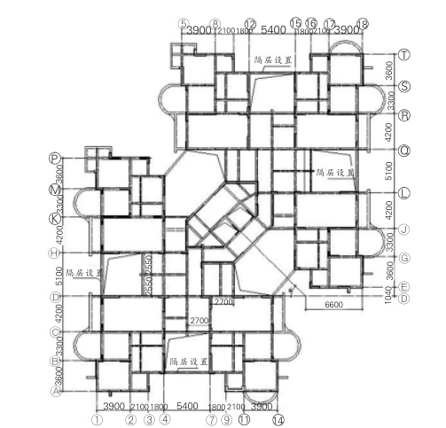 建筑施工图吊脚楼民居资料下载-重庆某高层建筑吊脚楼结构设计论文