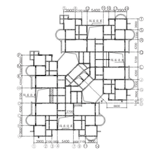 藏族吊脚楼施工图资料下载-重庆某高层建筑吊脚楼结构设计论文