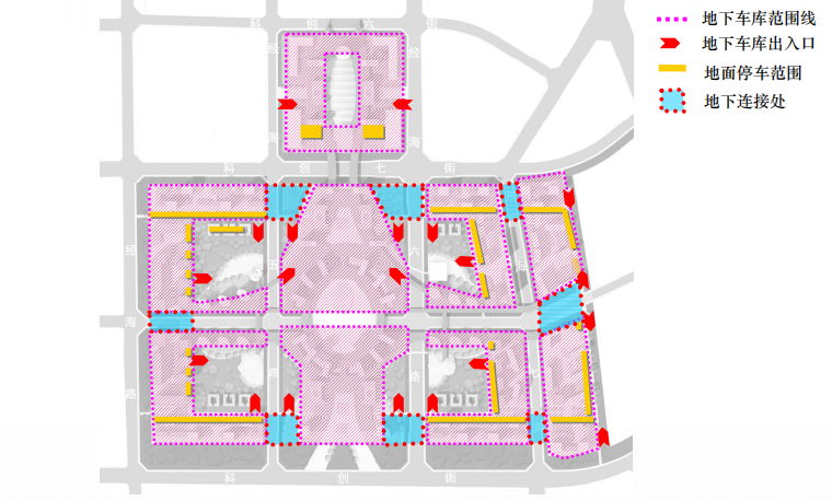 北京绿色光谷概念规划设计-停车分析图