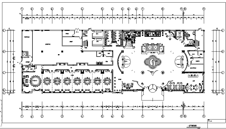 大堂酒店电梯厅立面图资料下载-花园酒店项目全套施工图（附效果图+材料表）