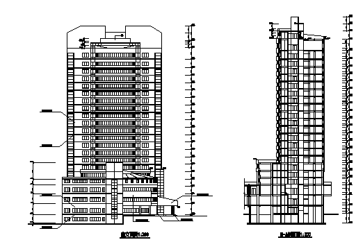 某二十二层大酒店建筑方案图-4