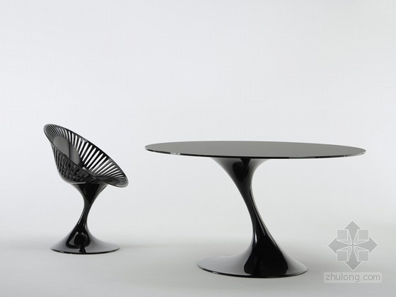 组合桌椅su资料下载-时尚桌椅组合3D模型下载