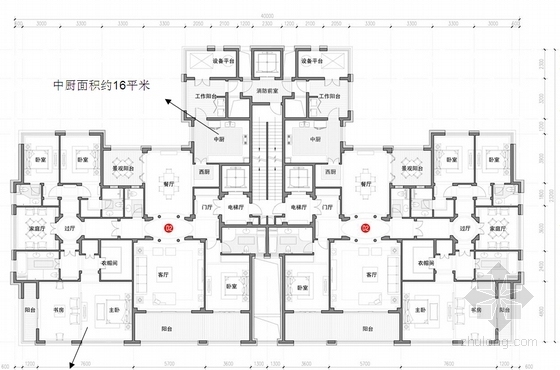 [江苏]现代典雅风格高档住宅区规划设计方案文本-现代典雅风格高档住宅区规划平面图