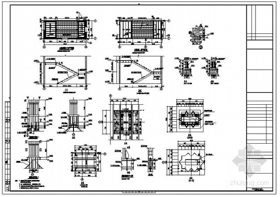烟筒别墅资料下载-某别墅钢结构楼梯及钢烟囱节点构造详图