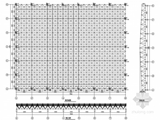 北京网架结构资料下载-钢结构网架度假酒店运动中心结构图（含渲染模型）
