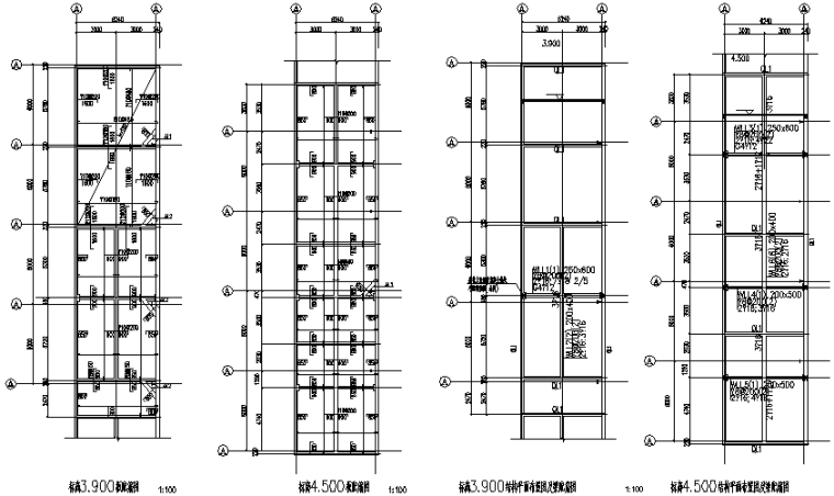 墙面檩条节点图资料下载-木业公司刨花板门式刚架结构车间施工图（CAD，12张）