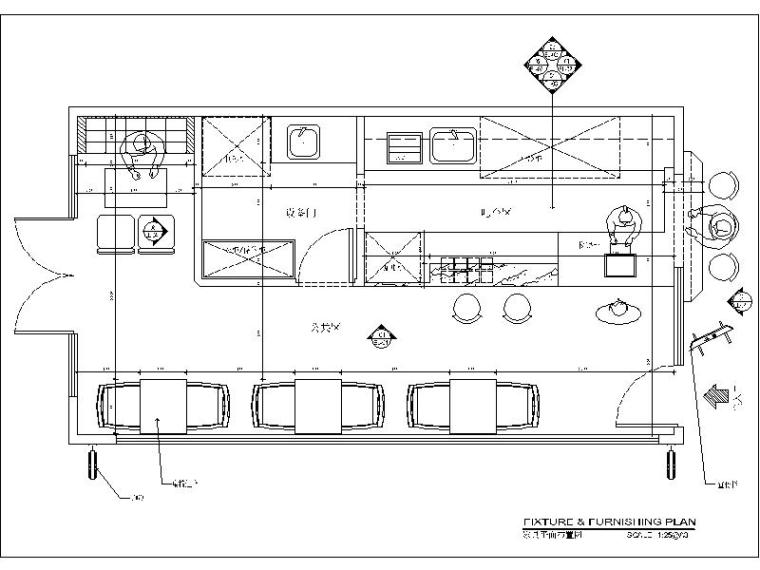 奶茶店室内CAD施工图资料下载-一套个人作品奶茶店设计施工图（含效果图）