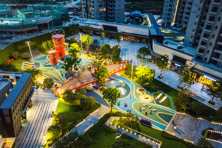 谷地景观设计资料下载-东莞万科中天城市花园景观