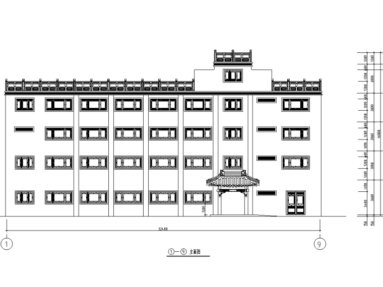 砖混结构多层建筑设计资料下载-重庆中式古典多层宏声大酒店建筑设计施工图CAD