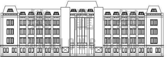 办公楼设计方案CAD图资料下载-某医院办公楼设计方案