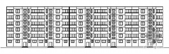 一梯两户住宅楼全套施工图资料下载-某六层框架住宅楼建筑施工图（06级毕业设计）