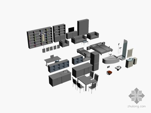 空调家具模型资料下载-家具模型合集