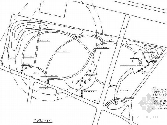 小游园CAD设计资料下载-某地绿色小游园景观设计施工图
