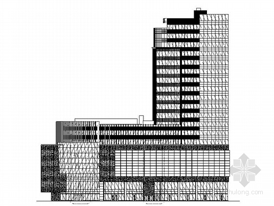 房地产办公楼平面图资料下载-[上海]19层现代风格商业及办公楼建筑设计施工图（国内知名地产）
