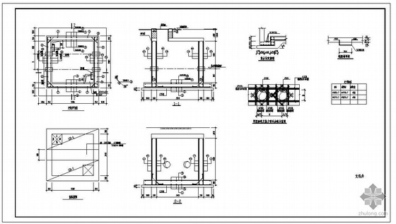 钢筋混凝土沉井设计资料下载-某钢筋混凝土防水井室结构设计图