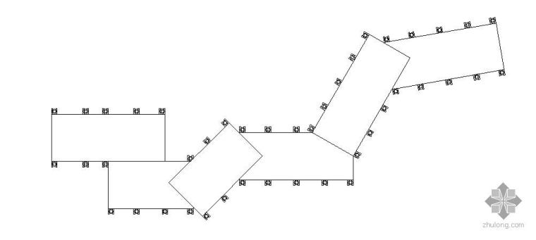 折线设计小区景观案例资料下载-折线形景观木桥施工图