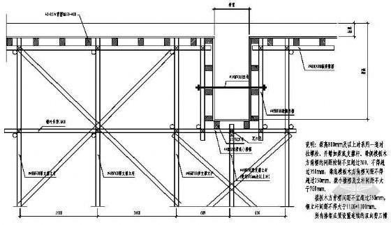 模板方案CAD通用图资料下载-梁板模板通用施工图