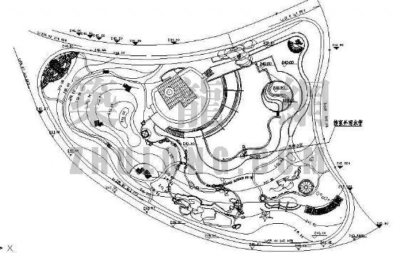曲线广场景观设计苏资料下载-广场景观设计施工图