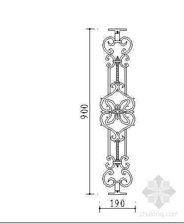 cad护栏下载资料下载-铁艺围栏纹饰一