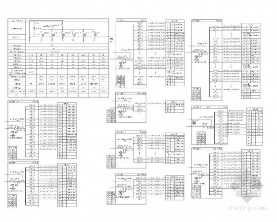 [山东]二级公共学校建筑强弱电电气施工图29张-配电箱系统图 