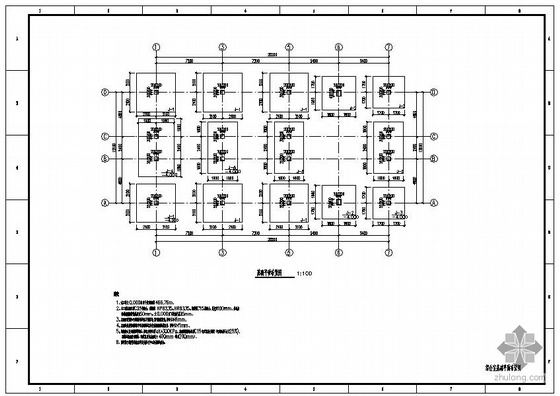 变电站主控楼土建监理细则资料下载-某变电站主控室结构设计图