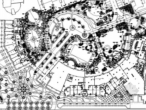 规则式广场景观设计节点资料下载-[深圳]花园式居住区景观设计施工图(全套)