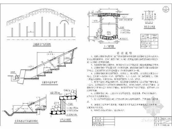 时速200km／h铁路路基工程施工图103张（知名大院）-弱～中膨胀土(岩)路堑挡土墙、路基边坡设计图