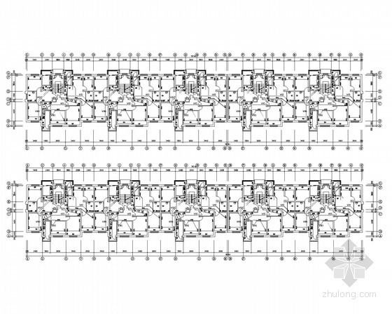 4层单元楼建筑施工图资料下载-[长春]小区单元楼电气施工图纸