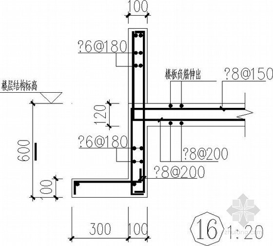 屋面板平法及女儿墙节点构造详图- 