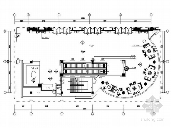 五星级装修设计资料下载-[江苏]中外合资连锁大饭店宴会厅装修设计施工图（含效果）