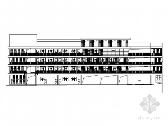 学校CAD现代资料下载-[湖南]现代风格小学建筑施工图（含学校所有楼）