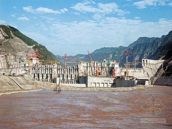 大坝施工度汛方案资料下载-大型水电站左岸大坝混凝土施工组织设计