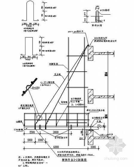 卸料平台槽钢上的吊环详图资料下载-[河北]商业楼卸料平台施工方案(附图、计算书)