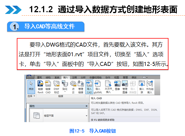 西交大BIM建模——场地与场地构件-导入CAD