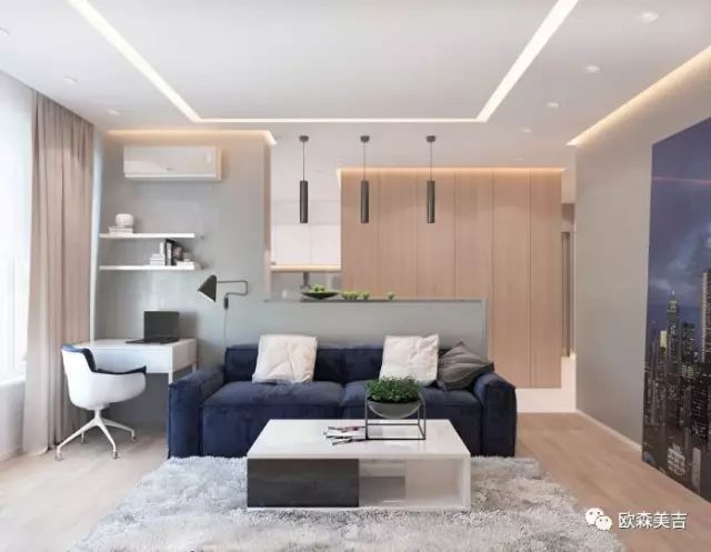 家居室内设计概念方案资料下载-室内设计丨现代房屋设计概念：现代色彩与天然木质元素