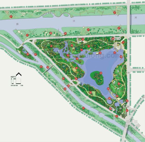 带状公园景观概念设计方案资料下载-[安徽宿州]公园景观概念规划设计方案