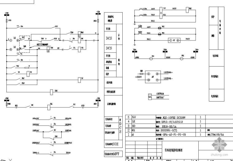 电动机控制接线图资料下载-6KV电机控制接线图