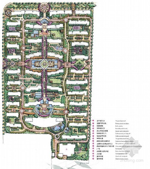 居住区活动场所资料下载-[长沙]生态居住区景观概念设计方案