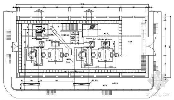 卧式机组资料下载-某卧式机组厂房初步设计图
