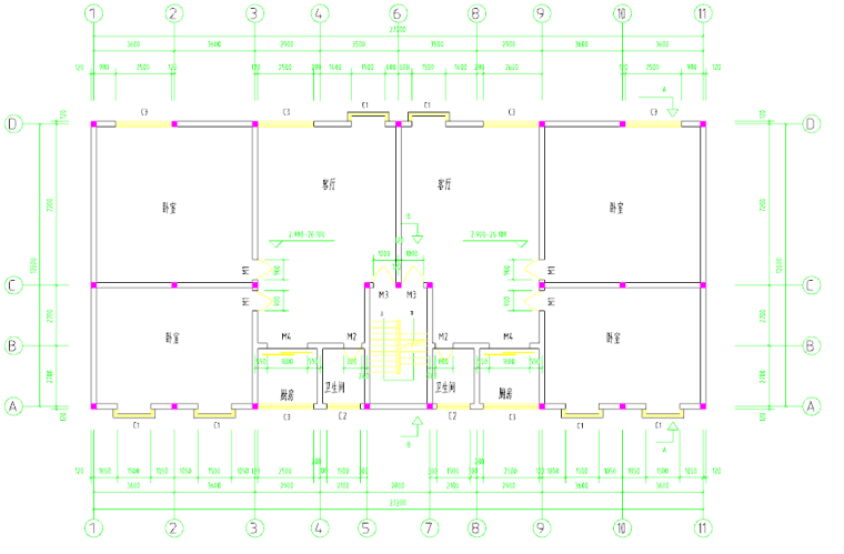 花园钢结构住宅楼全套设计(含计算书、建筑图，结构图)_3