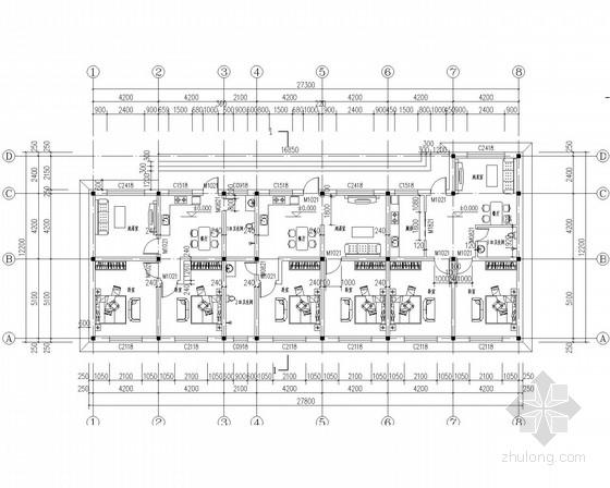 8度区砖混施工图资料下载-8度区单层砖混结构施工图(含建施)