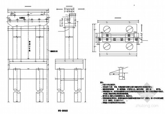 基础梁下部构造详图资料下载-连续钢构箱梁特大桥桥墩一般构造节点详图设计