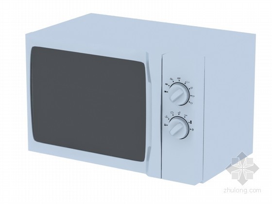 户式燃气热水炉资料下载-机械式微波炉3D模型下载