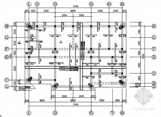 分享三层商场建筑图资料下载-三层砖混别墅建筑结构施工图（含建筑图）