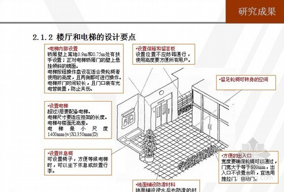 [标杆]老年住宅研究报告(共51页)-楼厅和电梯的设计要点 