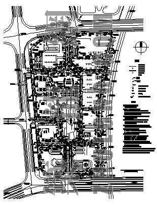 深圳科技园建筑图纸资料下载-贵州某科技园排水总图