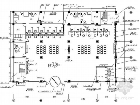 工商管理局4层办公楼设计资料下载-[青岛]某工商银行办公楼室内装修图