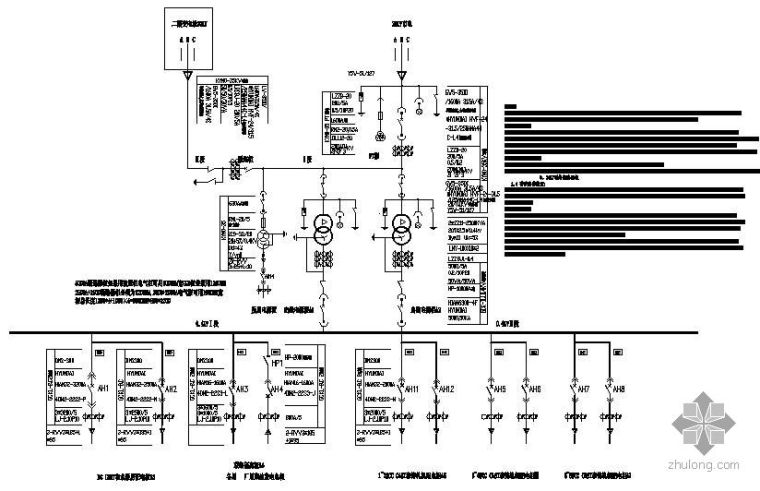 某电站电气一次设计资料下载-江苏某20KV变电站一次接线设计图