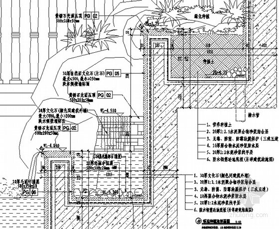 [三亚]东南亚风格高尔夫项目会所及VIP别墅区园林景观绿化工程施工图（包含意向图）-图5