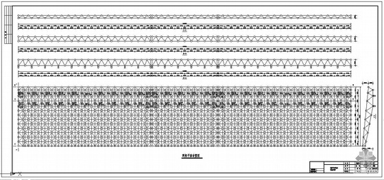 钢网架剖面资料下载-[中英]国外某体育场钢结构网架工程设计图